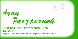 aron paszternak business card